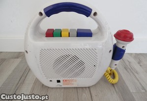 Gravador de Cassetes udio Vintage com 1 Microfone