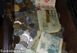 Notas e moedas