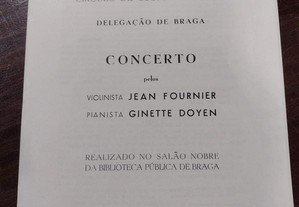 Jean Fournier e Ginette Doyen 1970 Programa "Braga"