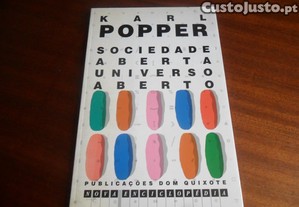 "Sociedade Aberta, Universo Aberto" de Karl Popper - 2ª Edição de 1991
