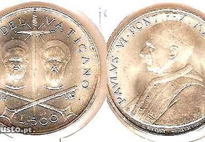Vaticano - 500 Lire 1967 - soberba prata