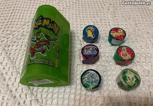 Pokémon 6 Power Rollers + Caixa