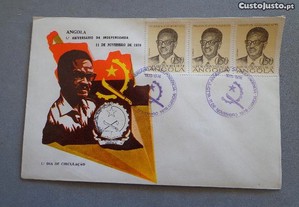 Raro envelope Angola 1º aniversário da Independênc