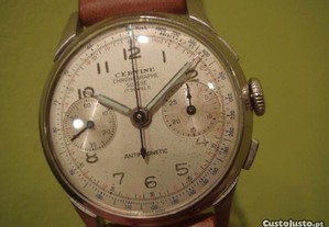 Relogio antigo cronografo cervine anos 40