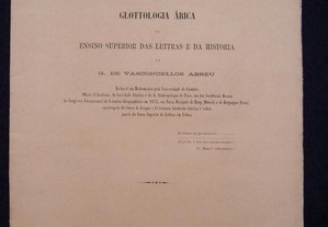 Importancia Capital do Sãoskrito Como Base da Glottologia Árica... - G. de Vasconcellos Abreu, 1878