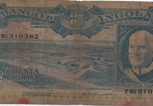 Angola - Nota 50 Escudos 10/06/1962 - bc 