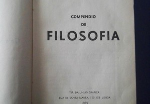 Compendio de Filosofia 1ªEdição 1939 Dr. José de Almeida Correia