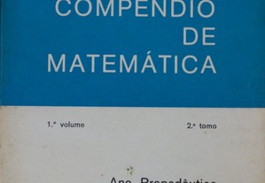 Livro "Compêndio de Matemática" - 1º Volume