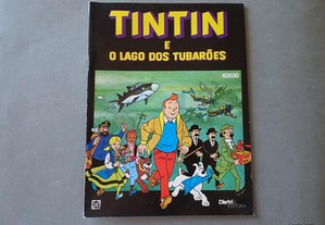 Caderneta de cromos vazia Tintin e o Lago dos Tuba