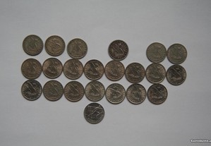 22 moedas de 2$50 Portugal