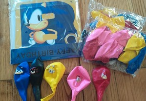 Kit de festa Sonic