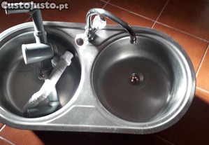 Banca de cozinha/lava lou�a em inox