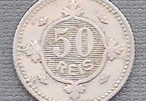Moeda 50 Reis 1900