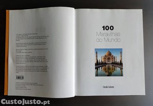 Livro 100 Maravilhas do Mundo em monumentos 1990