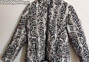 Casaco alcochoado estampa cobra XXL