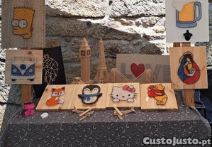 Quadros feitos à mão