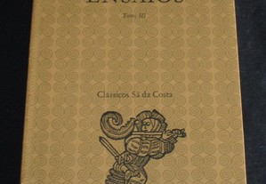 Livro Ensaios Tomo III António Sérgio Clássicos Sá da Costa 1ª edição