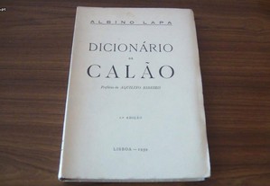 Dicionário de calão de Albino Lapa 1 edição,1959