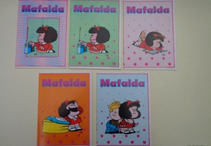 Antigos cadernos escolares - Mafalda