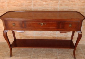Consola,nova,madeira maciça,com 3 gavetas,1,71x0,42x0,76
