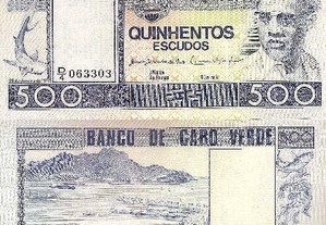 Cabo Verde - Nota de 500 Escudos 1977 - nova
