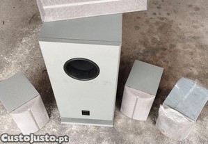 Colunas Home Cinema Onkyo SKW-150X (5.1) + Subwoofer + 2 Suportes IKEA GAJE