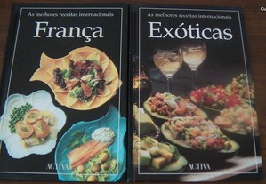 Lote 7 livros culinários
