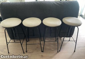 Bancos em linho girat�rios da Zara Home