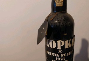 Garrafa vinho porto Kopke 1978