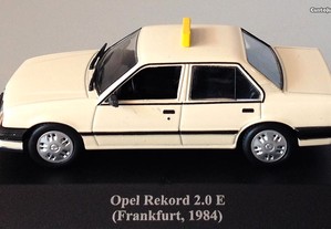 * Miniatura 1:43 Colecção "Táxis do Mundo" Opel Rekord 2.0 E (1984) Frankfurt 2ª Série 