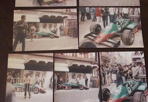 7 fotografias F1 Benetton anos 80 cidade do Porto
