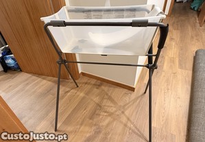 Stokke� Flexi Bath�  Banheira dobr�vel + suporte rec�m-nascido + stand + plug