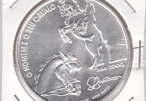 Moeda de 1000$00, em prata, O Homem e seu Cavalo