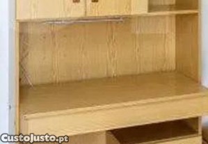 Estante de Quarto com Mesa de Estudo