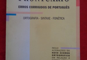 Prontuário: erros corrigidos de português