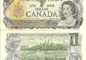 Canadá - Nota de 1 Dollar 1973 - nova