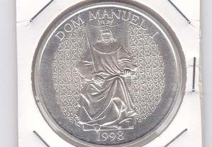 Moeda de 1000$00, em prata de D. Manuel I