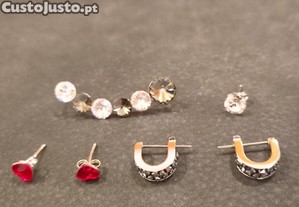 Conjunto brincos Swarovski