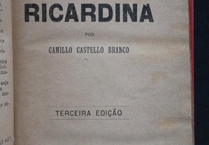 O Retrato de Ricardina. Camillo C. Branco.(1892?)