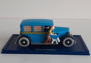 Carro Original TINTIN Herge Moulinsart 1:43 Taxi Checker Azul de 1929