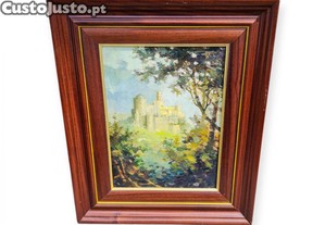 Quadro Palácio da Pena - Sintra Óleo sobre tela por Isabel Silva (40x30 cm)