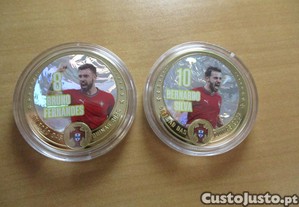 Moedas Futebol Mundial 2026 Bernardo Silva E Bruno Fernandes OF.Envio