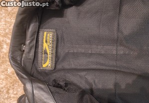 Casaco de cabedal para motard