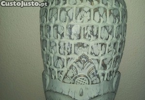 M�scara de Budha,Sidharta,em madeira