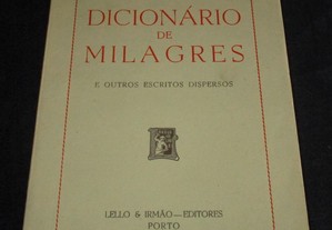 Livro Dicionário de Milagres Eça de Queiroz