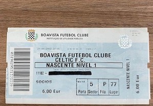 Bilhete de Futebol "Boavista x Celtic FC" Taça UEFA 02/03