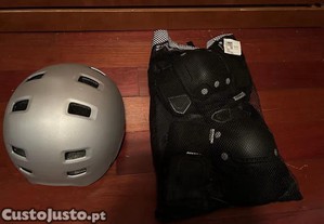 Protec��es para patins/skate (crian�a)