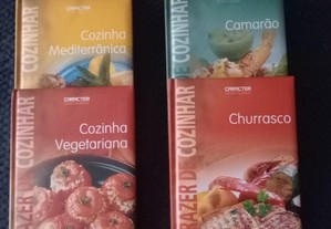 Coleção completa de 6 livros "O Prazer de Cozinhar" - 1ª Edição de Dezembro 2010