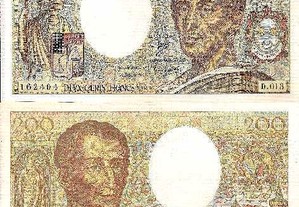 França - Nota de 200 Francs 1982 - nova