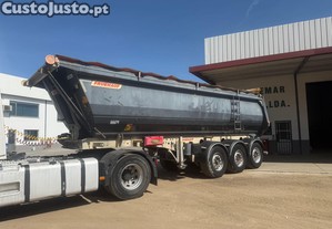 Reboque Fruehauf basculante de hardox, 3 eixos 